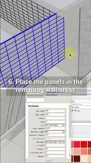 How to use Flextool Panels in Sketchup for Facade?