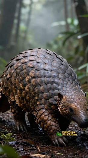 El pangolín sobrevive gracias a una armadura natural hecha de escamas de queratina. 🦔#fblifestyle
