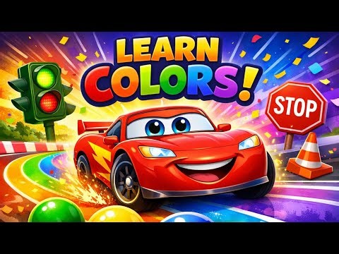 Learn Colors with Lightning McQueen 🚗🌈 | Kids Cartoon Adventure