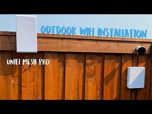 Outdoor WIFI Installation With Unifi Mesh Pro