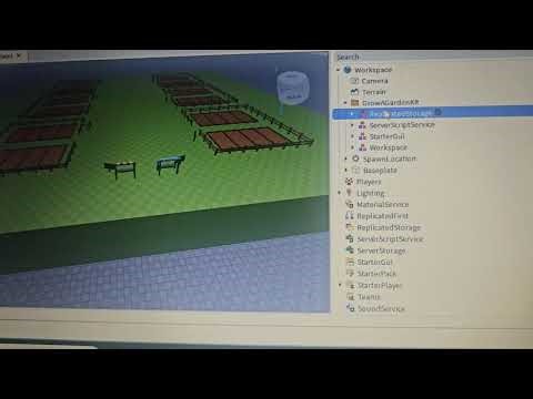 How to create grow a garten in roblox studio pt 1