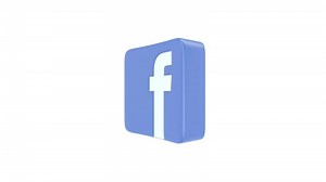 Download 3D Cartoon Facebook Logo Animation for free