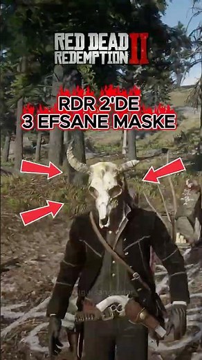 RDR2’de Bulabileceğin 3 Gizli Maske #rdr2 #reddeadredemtion2 #arthurmorgan #gaming #shorts
