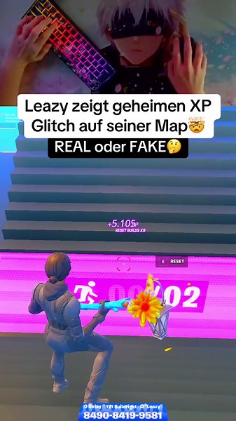 Leazy zeigt geheimen XP Glitch auf seiner Map🤯#leazy #map #viral #fyp @Leazy 🧊