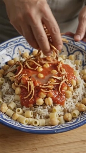 How to Make Egyptian Koshari #food #asmr