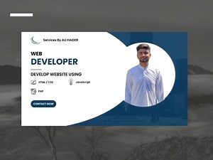 A professional website using HTML, CSS, javascript, PHP and React