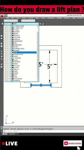 How to create a lift plan in AutoCAD. 2023 #youtubeshorts #2023shorts #autocadshorts