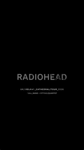 Missed out on that unlock code? We'll do our best to fill that Radiohead shaped hole, with 'An Evening of Radiohead - UK & Ireland Tour 2026'! Featuring a full live band, vocalists & string quartet to faithfully recreate the iconic music of Radiohead in Cathedrals across the UK & Ireland. We are going back out on the road in 2026 after back-to-back sell-out, acclaimed tours and will be bringing a whole new show & setlist with us, with our trademark love and passion for the music. Touring to a Ca