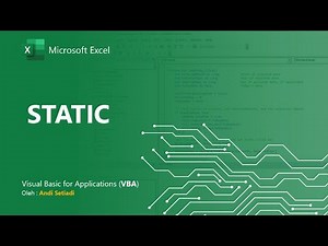 Materi VBA Dasar #20 : Penggunaan Static Pada VBA