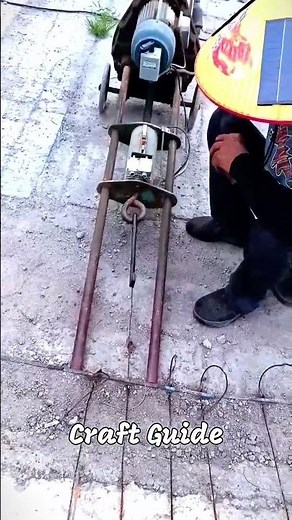 The process of using a rebar tensioning machine