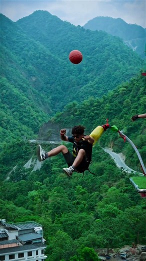 Trusting the cord and letting go. #adventure #nature #viral #trending #rishikesh #views
