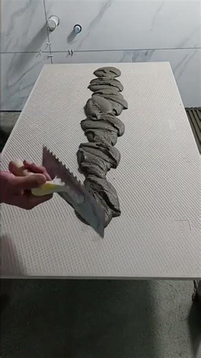 Master Class in Large Format Tile Installation 💪#satisfying #interiordesign #flooring #diy