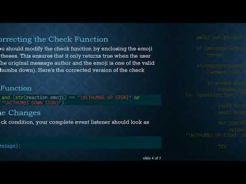 Fixing the wait_for('reaction_add') Issue in Your Discord.py FAQ Bot