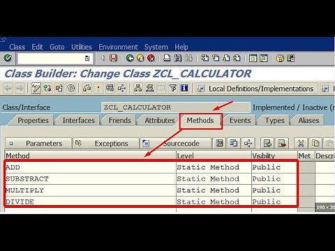 How to create method and attributes in SAP ABAP in 2 minutes