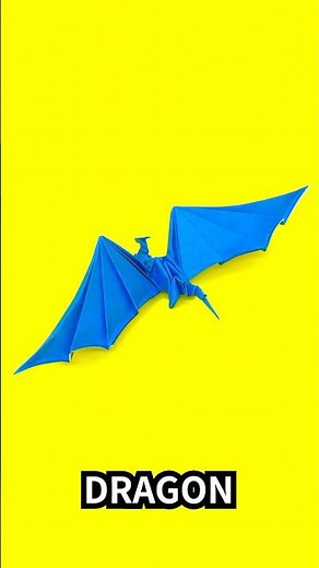 How to make an easy origami dragon 18 #shorts
