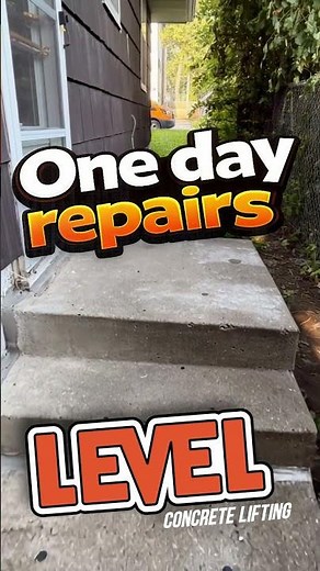Sunken Concrete Steps Repair