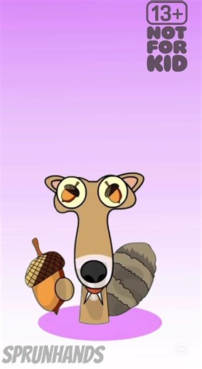 Sprunki OC Scrat (from Ice Age) #sprunkioc #shortsanimation #incrediboxsprunki