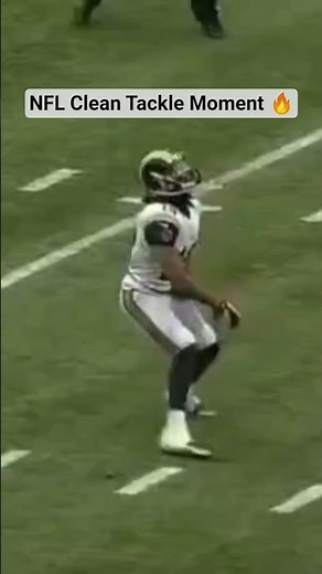 Perfectly Timed Clean Tackle 🏈🔥 #sports #americanfootball #nfl #shorts #football