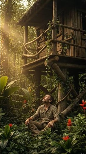 Monkey Attack on Treehouse 😱 | Jungle Survival Story #survival