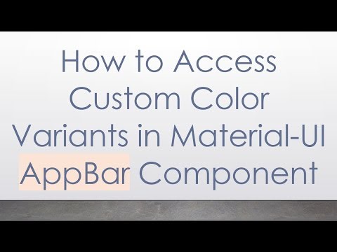 How to Access Custom Color Variants in Material-UI AppBar Component