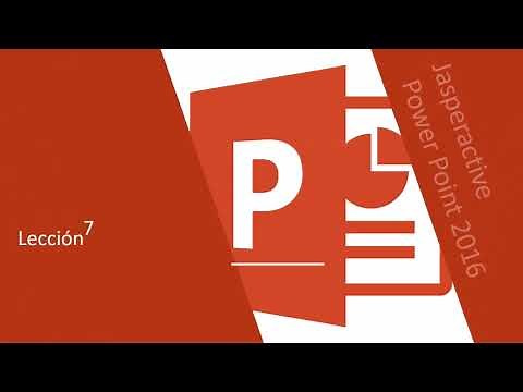 JASPERACTIVE-POWER POINT-LECCION 7 - PERSONALIZAR LA PRESENTACIÓN