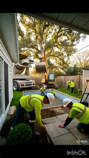 Dream Backyard Pool ✨ Luxury Garden Setup 😍 #shorts #viral #dreamhouse #luxuryhome #pool #trending 🚀