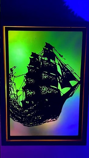 Making a Custom LED Pirate Ship Room Decor #craft #dailyshorts #shortsart