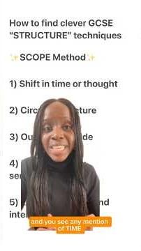 How to Find a "Structure" Technique in 30 SECONDS (GCSE Language Paper 1, Question 3)