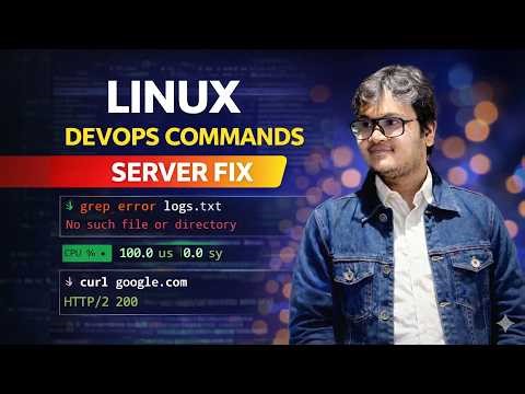 Linux Commands Every DevOps Engineer Uses Daily | grep, find, top, kill, curl, apt (Hindi)