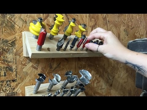 Quick and Easy Router Bit Storage