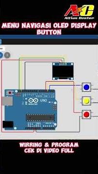 Menu Navigasi LCD Oled DIsplay Button Simulator Wokwi #wokwi #arduinoproject #arduino