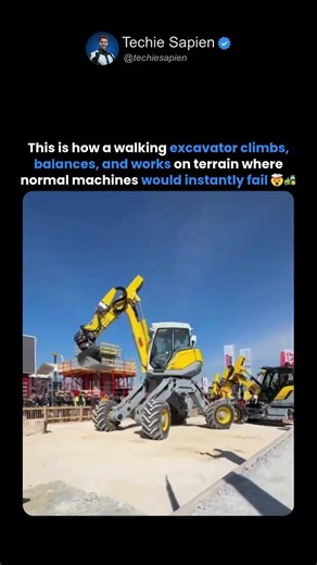 This Excavator Walks Like a Robot on Impossible Terrain 🤯🚜