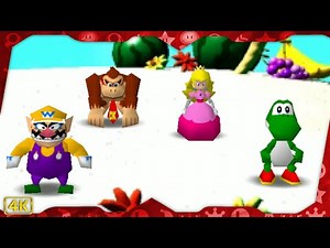 Mario Party for N64 ⁴ᴷ Yoshi's Tropical Island (Wario gameplay)
