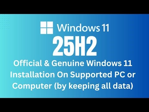 How to Install Official & Genuine Windows 11 on Unsupported PC or Laptop (2025) | Step By Step