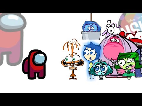 Mini Crewmate Kills INSIDE OUT 2 Characters | Among Us