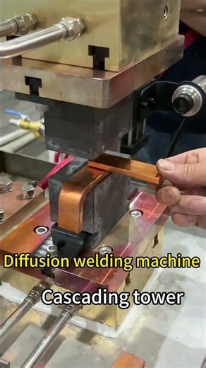 Diffusion Welding Machine with Cascading Tower - Advanced Solid-State Bonding Demo