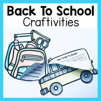 Back To School Writing Craftivity 1st Grade Writing Center Craft Art Flip Book