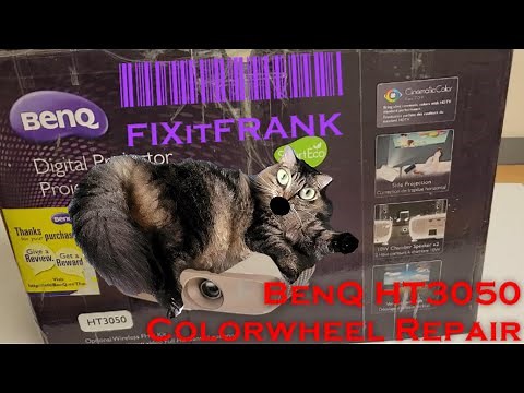 BenQ HT3050 DLP Projector Repair | New Color Wheel Install | Cleaning