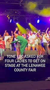 Tone Loc capped off a 90s night at the Lenawee County Fair this week, inviting the audience on stage. | Tony Geftos TV