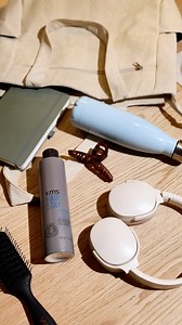 Bag check: Headphones ✔️ Notebook✔️ HairStay Firm Finishing Spray (non-negotiable) ✔️ #KMSHair #PETAApproved #haircare | KMS United States