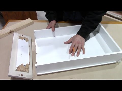 How to fix a broken kitchen drawer - bathroom pull out repair