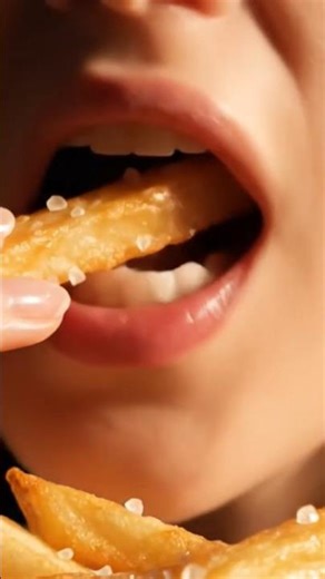 Super Crispy Fries Eating ASMR #trending #asmr #asmrfood #shorts #mukbang #fastfood