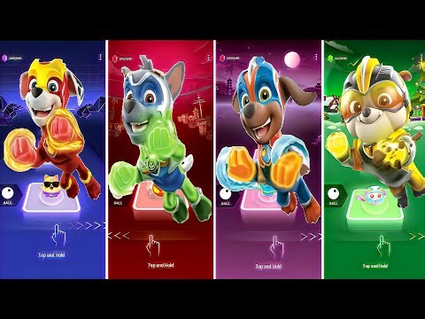 PAW Patrol Mighty Pups Power Race! 💪 Rubble, Rocky, Zuma & Super Pups Music Game (Kids Heroes)