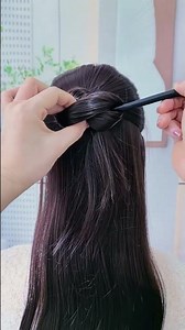 Elegant Loop Knot Hairstyle | Classical Chic Hairdo ✨