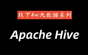 Apache Hive最详细教程-大数据必学知识点-【Hive教程】这可能是B站讲得最好的Hive教程完整版全集
