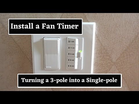 How to Install a Bathroom Fan Timer Switch || Changing a 3 - Pole into a Single - Pole Switch