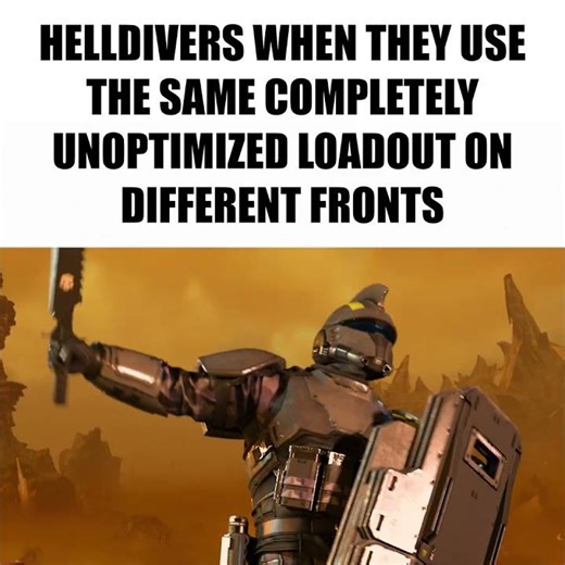 Helldivers when using the same unoptimized build on different fronts