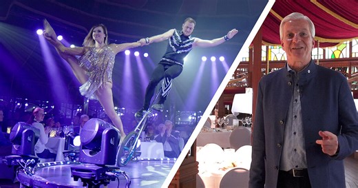 Im Video: Heilbronner Gourmet-Palast begeistert mit Show, Musik und Sterne-Menü