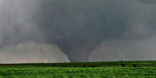 What is a wedge tornado?