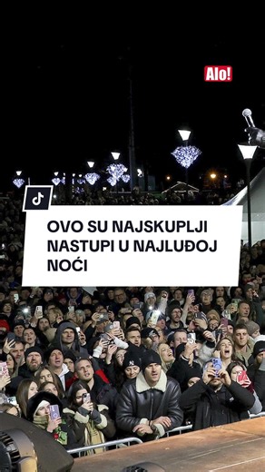 OVO SU NAJSKUPLJI NASTUPI U NAJLUĐOJ NOĆI #alo #alodnevnenovine #fypシ゚ #viral #foryou